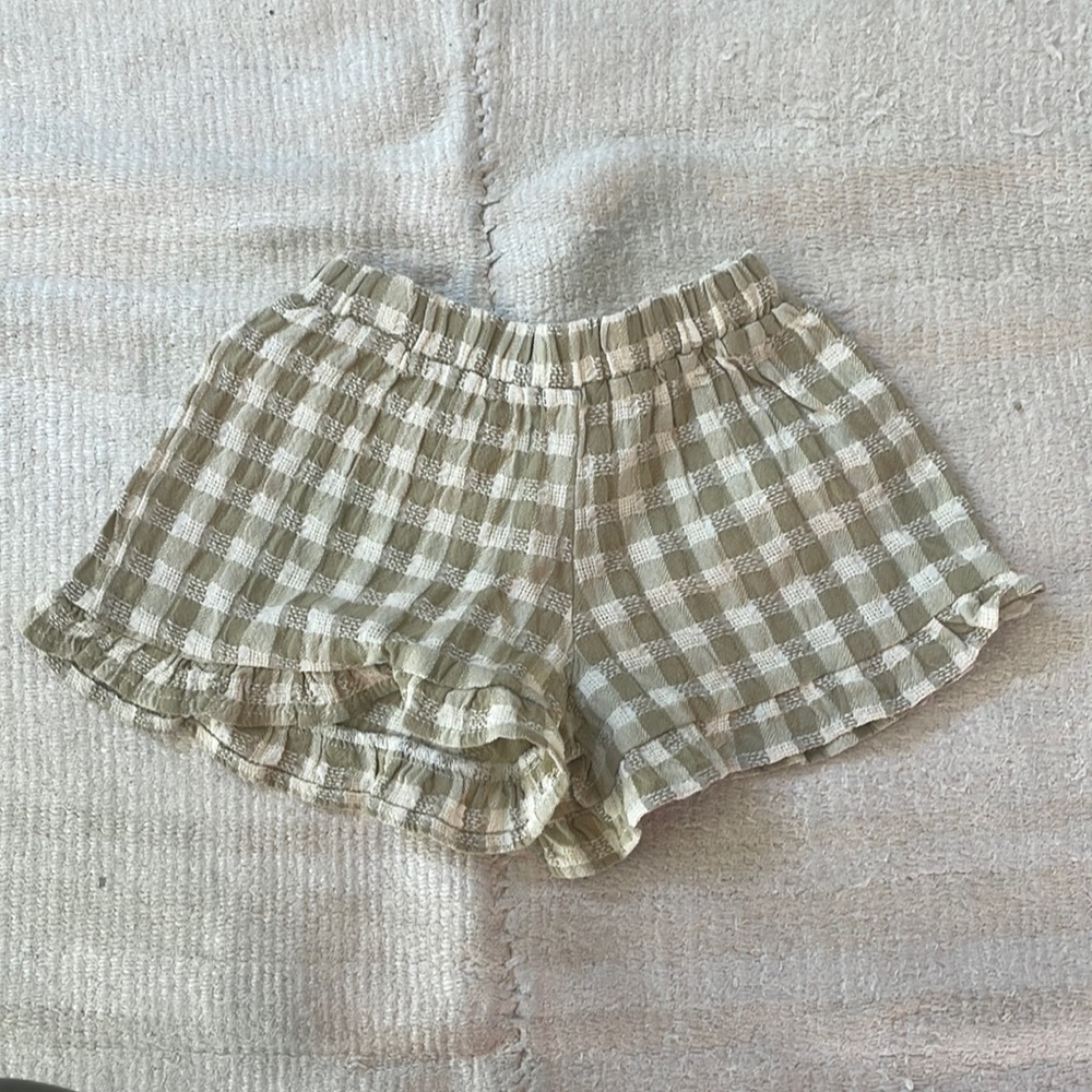RYLEE + CRU gingham girls shorts size 4/5 never worn